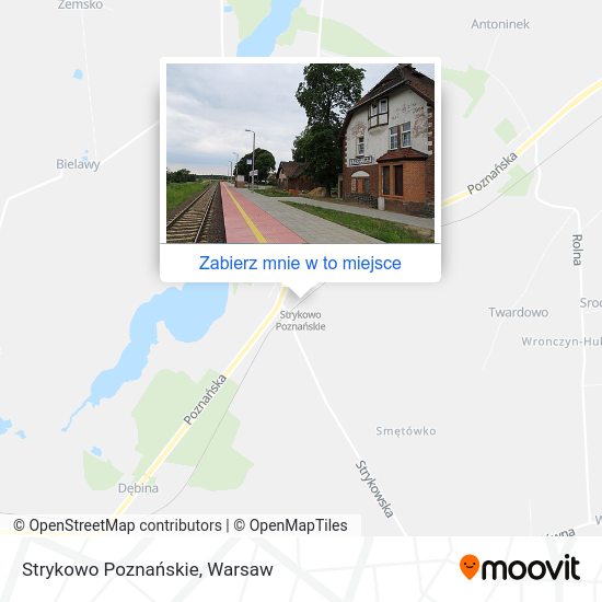 Mapa Strykowo Poznańskie