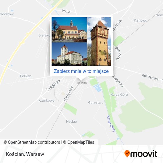 Mapa Kościan