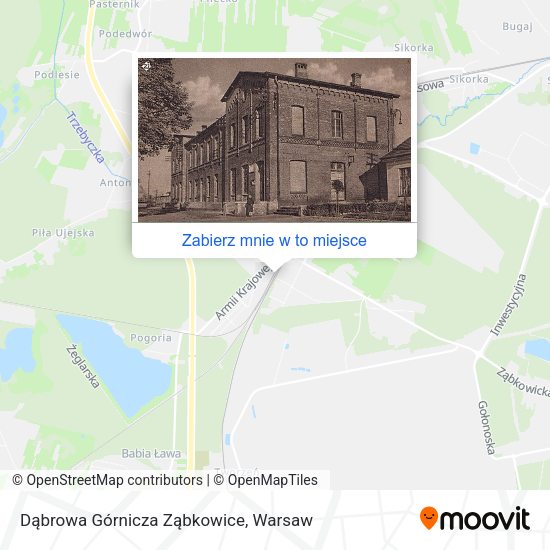 Mapa Dąbrowa Górnicza Ząbkowice