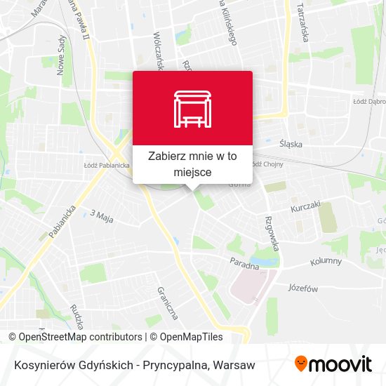 Mapa Kosynierów Gdyńskich - Pryncypalna