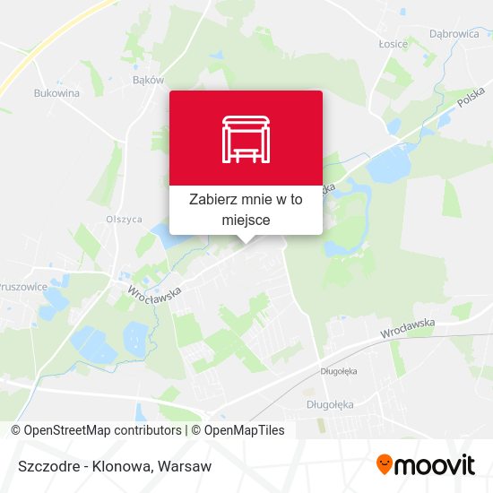 Mapa Szczodre - Klonowa