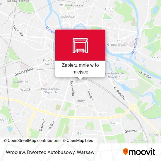 Mapa Wrocław, Dworzec Autobusowy