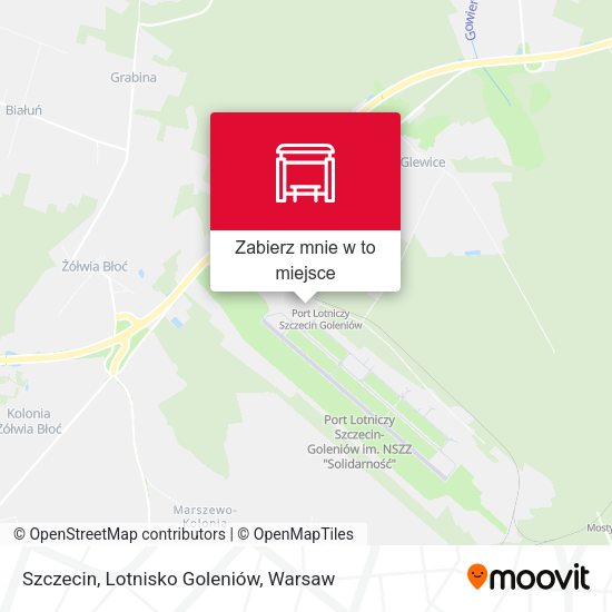 Mapa Szczecin, Lotnisko Goleniów