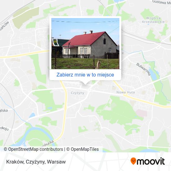 Mapa Kraków, Czyżyny