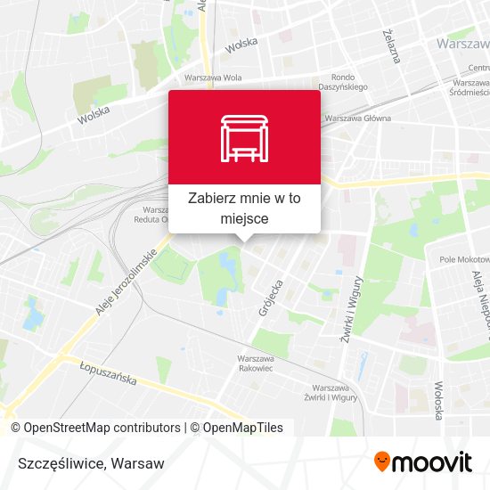 Mapa Szczęśliwice