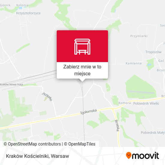 Mapa Kraków Kościelniki