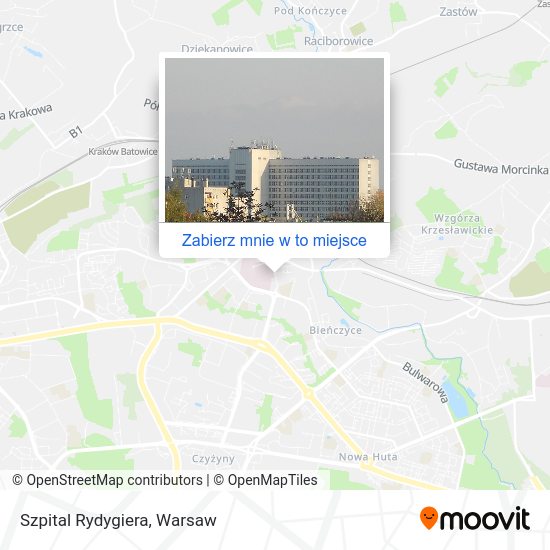 Mapa Szpital Rydygiera