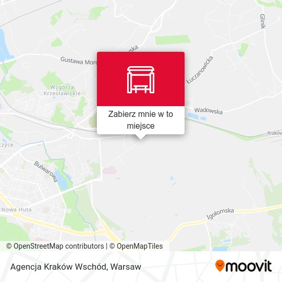 Mapa Agencja Kraków Wschód