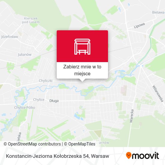 Mapa Konstancin-Jeziorna Kołobrzeska 54