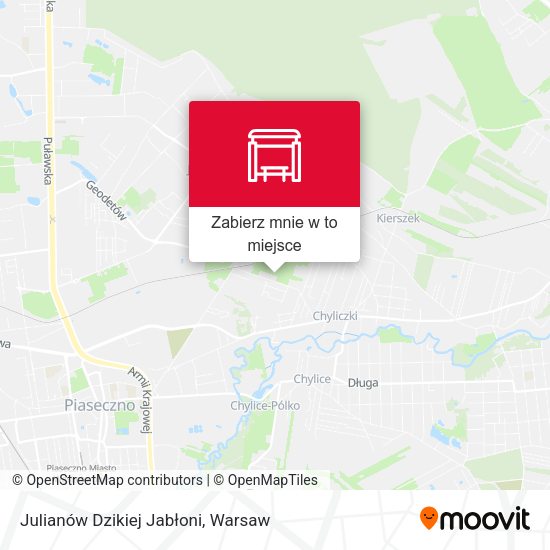 Mapa Julianów Dzikiej Jabłoni