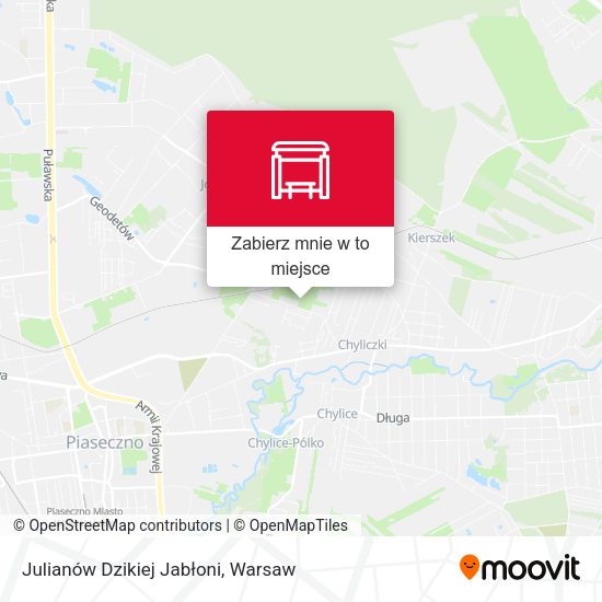 Mapa Julianów Dzikiej Jabłoni