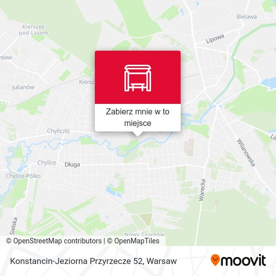 Mapa Konstancin-Jeziorna Przyrzecze