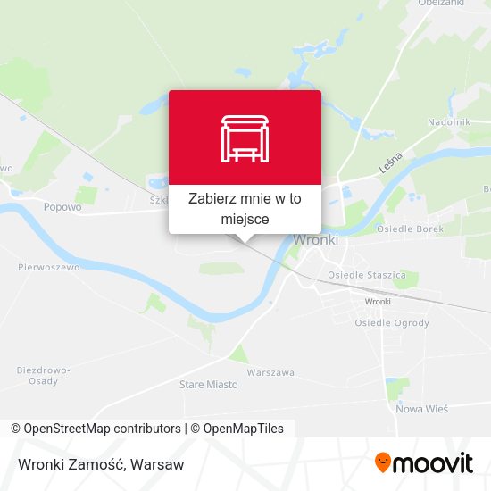 Mapa Wronki Zamość