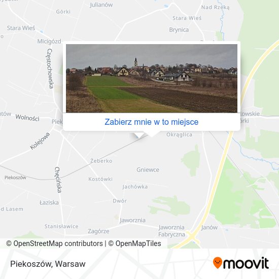 Mapa Piekoszów