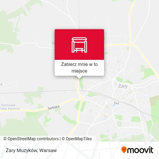 Mapa Żary Muzyków