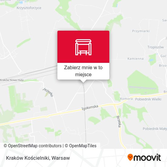 Mapa Kraków Kościelniki