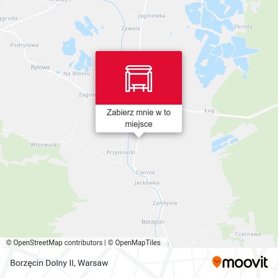 Mapa Borzęcin Dolny II