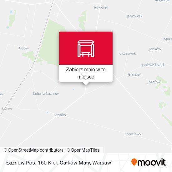 Mapa Łaznów Pos. 160 Kier. Gałków Mały