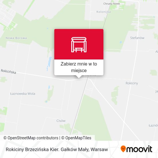 Mapa Rokiciny Brzezińska Kier. Gałków Mały