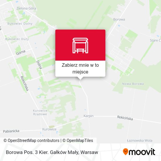 Mapa Borowa Pos. 3 Kier. Gałków Mały