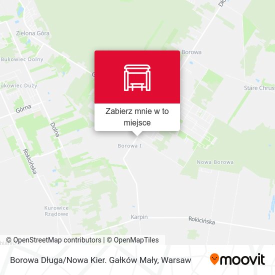 Mapa Borowa Długa / Nowa Kier. Gałków Mały