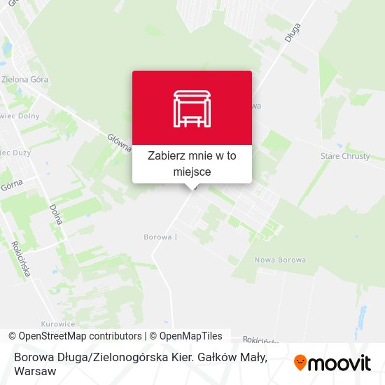 Mapa Borowa Długa / Zielonogórska Kier. Gałków Mały