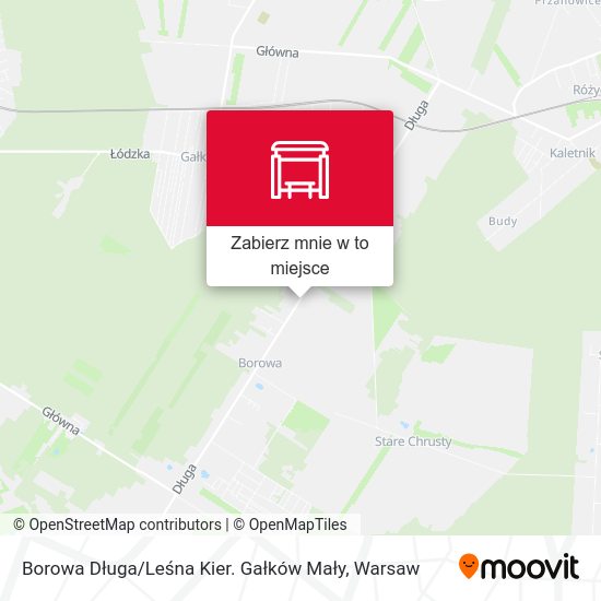 Mapa Borowa Długa / Leśna Kier. Gałków Mały