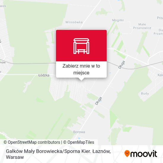 Mapa Gałków Mały Borowiecka / Sporna Kier. Łaznów