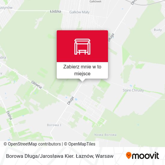 Mapa Borowa Długa / Jarosława Kier. Łaznów