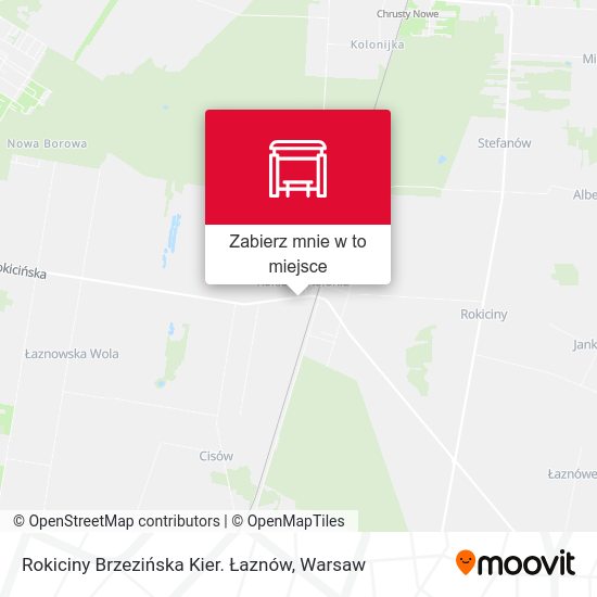 Mapa Rokiciny Brzezińska Kier. Łaznów