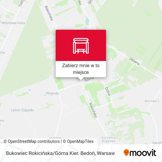 Mapa Bukowiec Rokicińska / Górna Kier. Bedoń