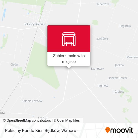 Mapa Rokiciny Rondo Kier. Będków