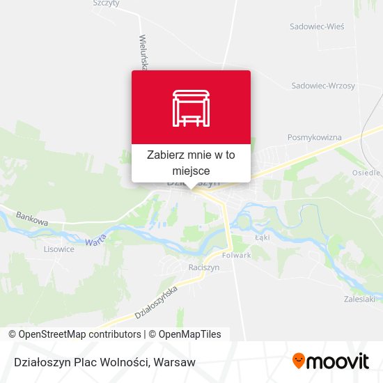 Mapa Działoszyn Plac Wolności