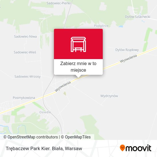 Mapa Trębaczew Park Kier. Biała