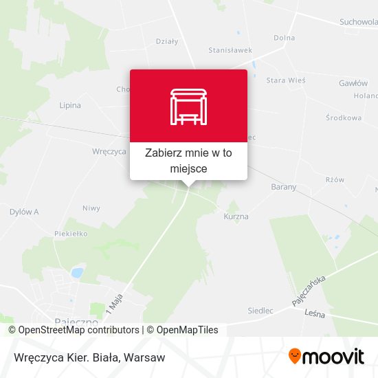 Mapa Wręczyca Kier. Biała