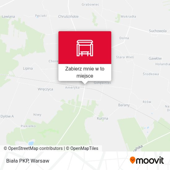 Mapa Biała PKP