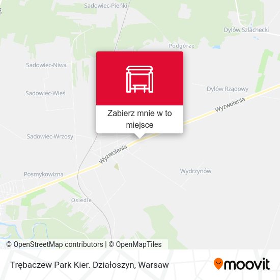 Mapa Trębaczew Park Kier. Działoszyn