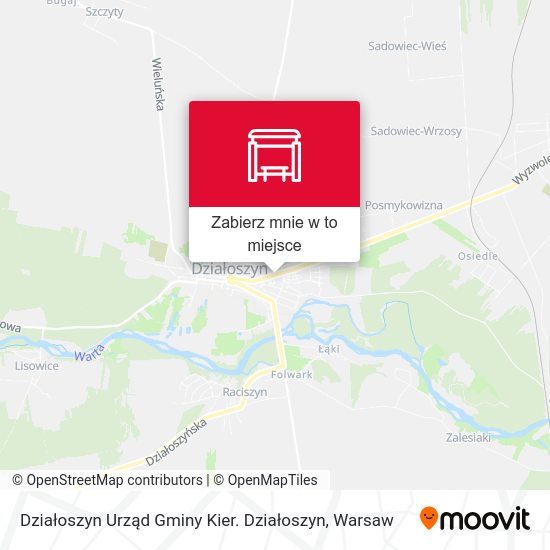 Mapa Działoszyn Urząd Gminy Kier. Działoszyn