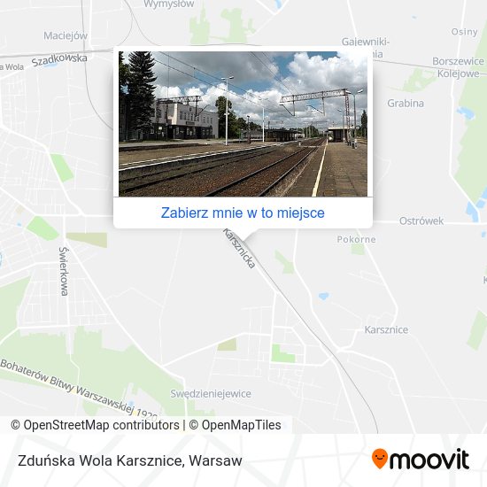 Mapa Zduńska Wola Karsznice