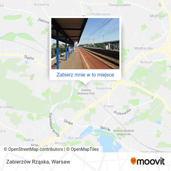 Mapa Zabierzów Rząska