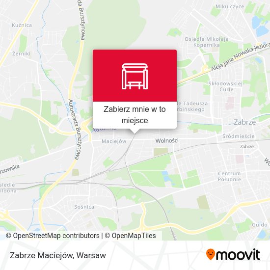 Mapa Zabrze Maciejów