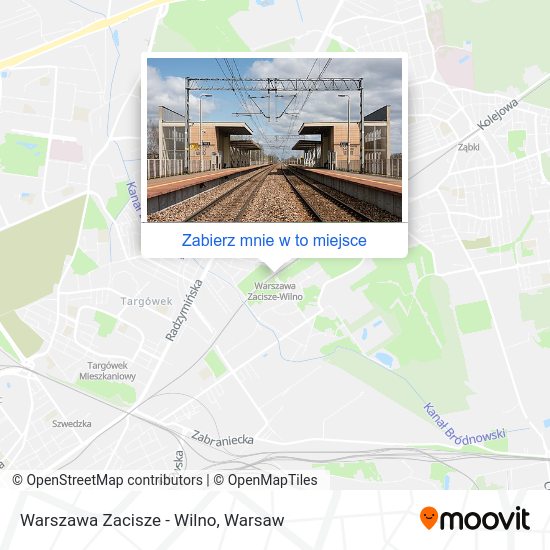 Mapa Warszawa Zacisze - Wilno