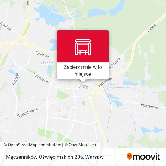 Mapa Męczenników Oświęcimskich 20a