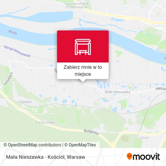 Mapa Mała Nieszawka - Kościół