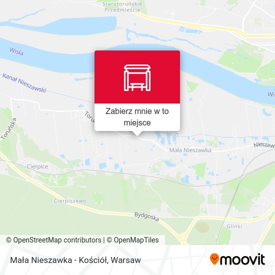 Mapa Mała Nieszawka - Kościół