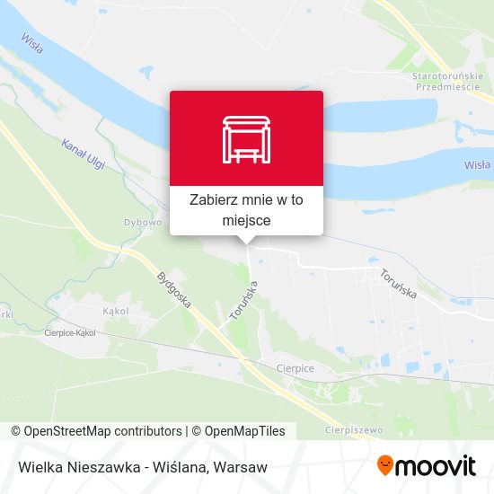 Mapa Wielka Nieszawka - Wiślana