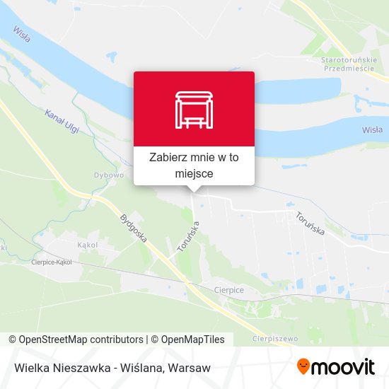 Mapa Wielka Nieszawka - Wiślana