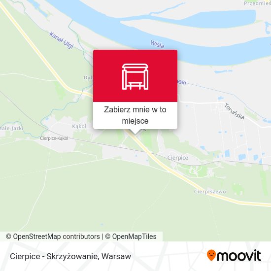 Mapa Cierpice - Skrzyżowanie