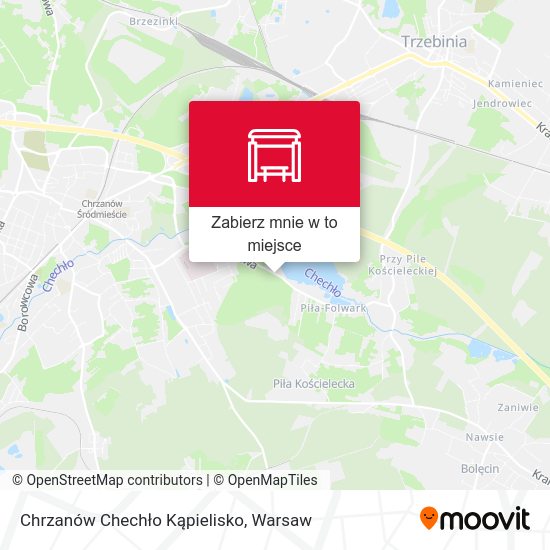 Mapa Chrzanów Chechło Kąpielisko