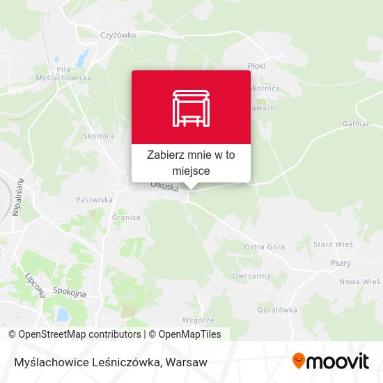 Mapa Myślachowice Leśniczówka